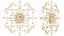 Roseta de teto decorativa Medalhão de gesso ornamentado Modelo 3D Alto detalhe Neoclássico