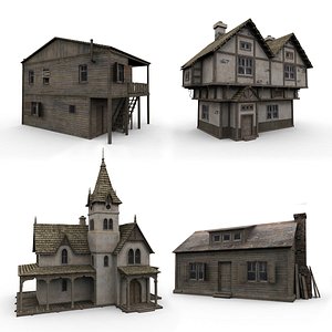 3d old house model