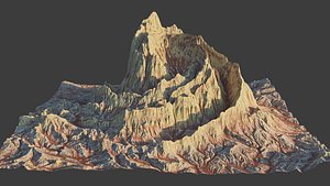 3D 8K Detailed Cliff Landscape