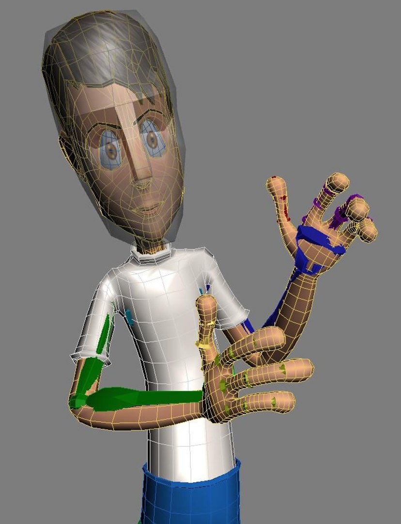 3d Model Smart Boy Cartoon