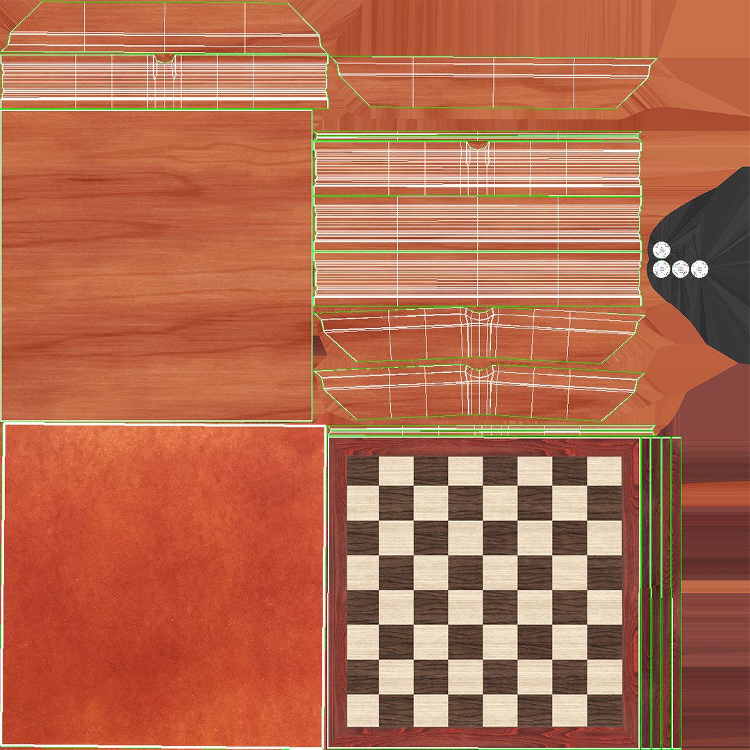 Chess board set 02 3D model - TurboSquid 1581656