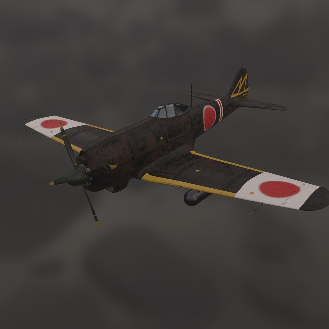 3D Nakajima Ki 84 Aircraft Model - TurboSquid 1941420