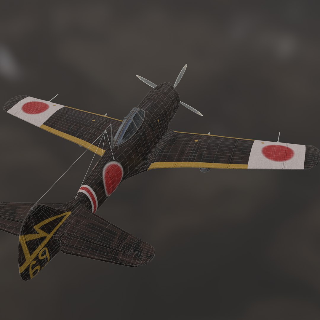 3D Nakajima Ki 84 Aircraft Model - TurboSquid 1941420