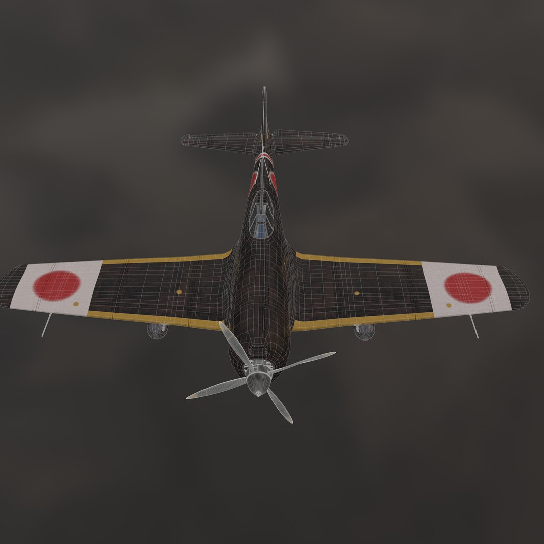 3D Nakajima Ki 84 Aircraft Model - TurboSquid 1941420