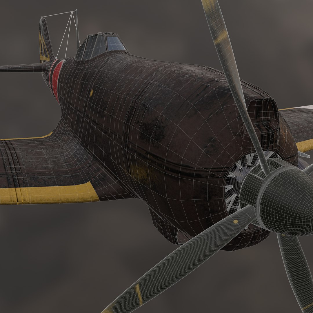 3D Nakajima Ki 84 Aircraft Model - TurboSquid 1941420