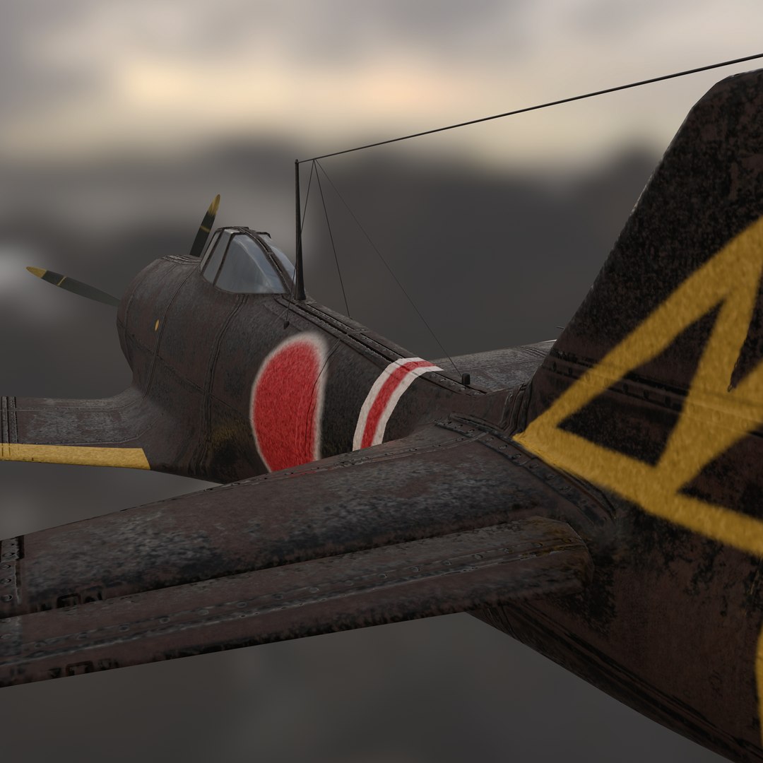 3D Nakajima Ki 84 Aircraft Model - TurboSquid 1941420