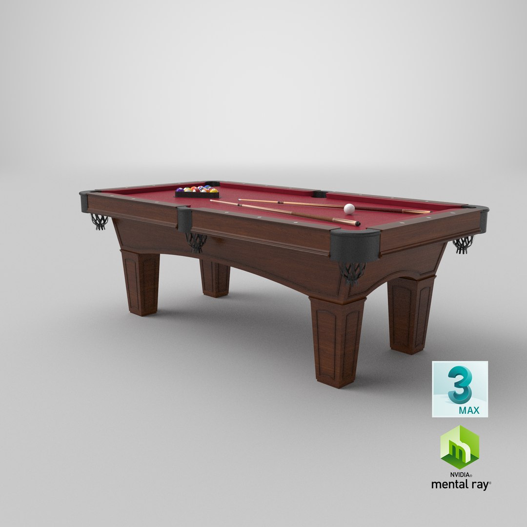 Billiards Table Set 02 3D model