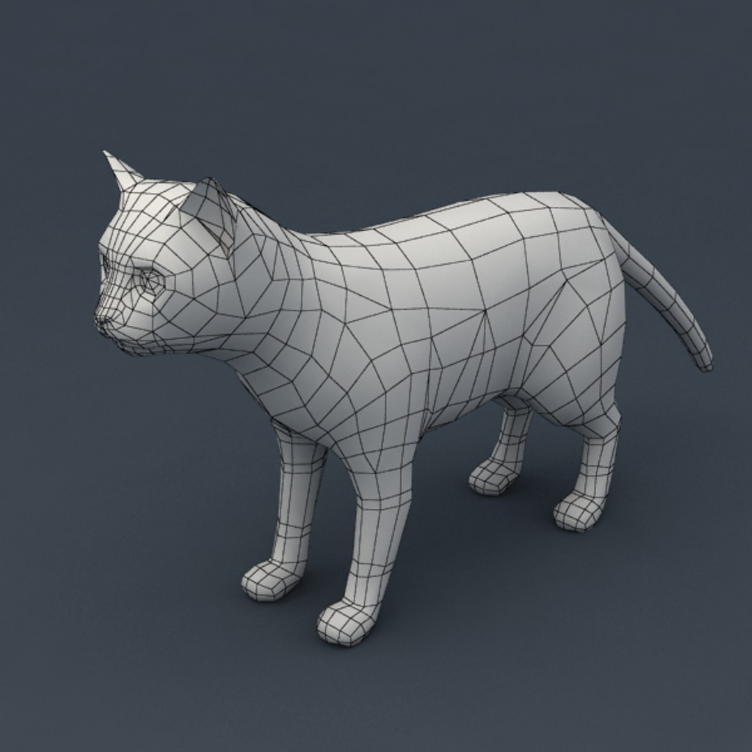 3dsmax Rigged Red Cat