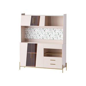 Cabinet with high shelves for the kitchen model