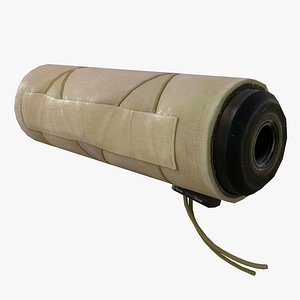 weapon silencer cover beige 3D model