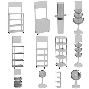 Modular display shelving plastic retail