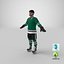 hockey player green 3D model