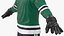 hockey player green 3D model