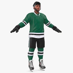 Hockey Player Green