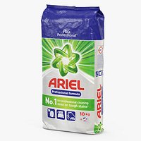 Plastic Bag Ariel Detergent Powder 10kg