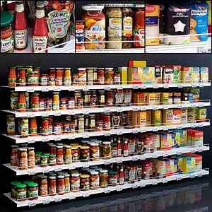Showcase 005 Canned food, cereals, flour