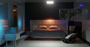 3D CHAMBRE MODERNE model
