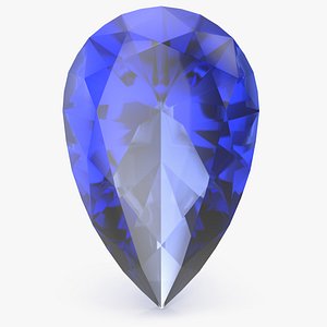 Pear Cut Blue Sapphire