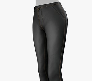 3D Female Slim Fit Black Jeans Pants Style 1 model