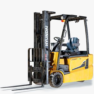 3D Forklift Hyundai 20BT-9U PBR