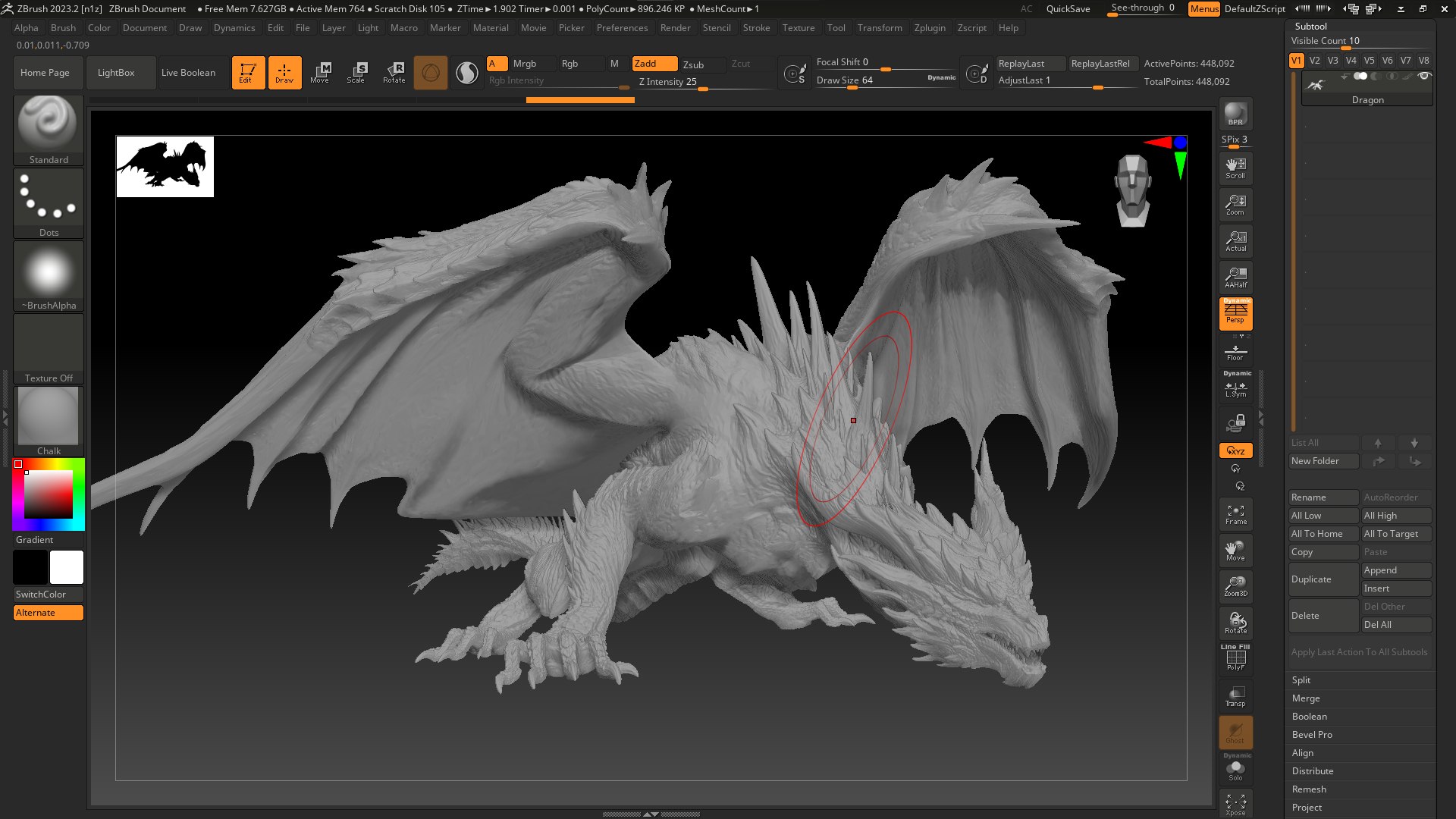 Big Dragon 3D Model - TurboSquid 2352353
