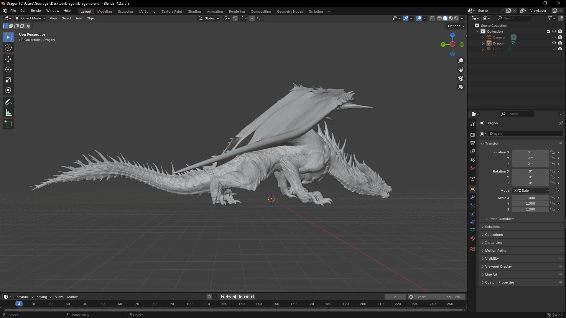 Big Dragon 3D Model - TurboSquid 2352353