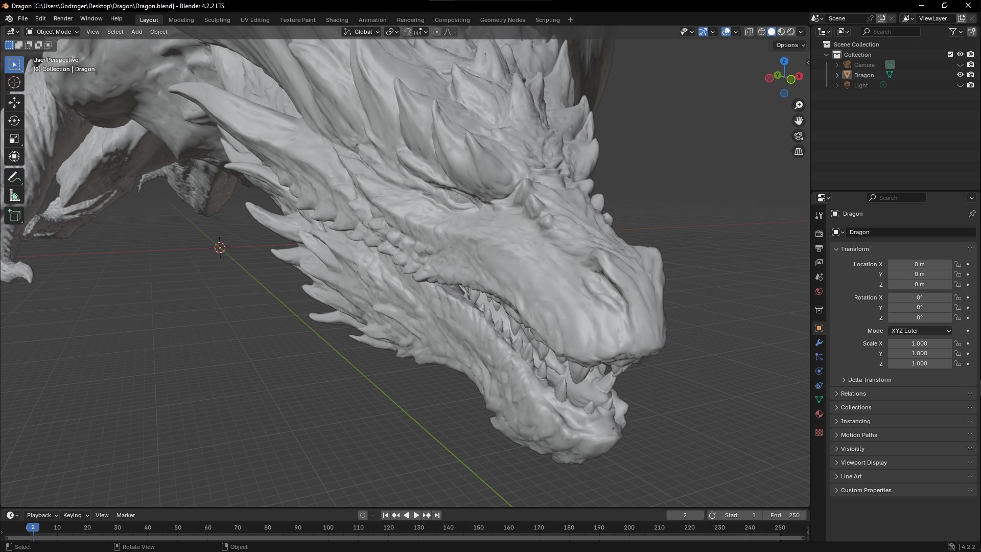 Big Dragon 3D Model - TurboSquid 2352353