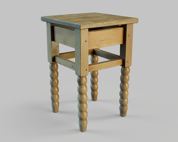 Wooden Chair PBR 3D model