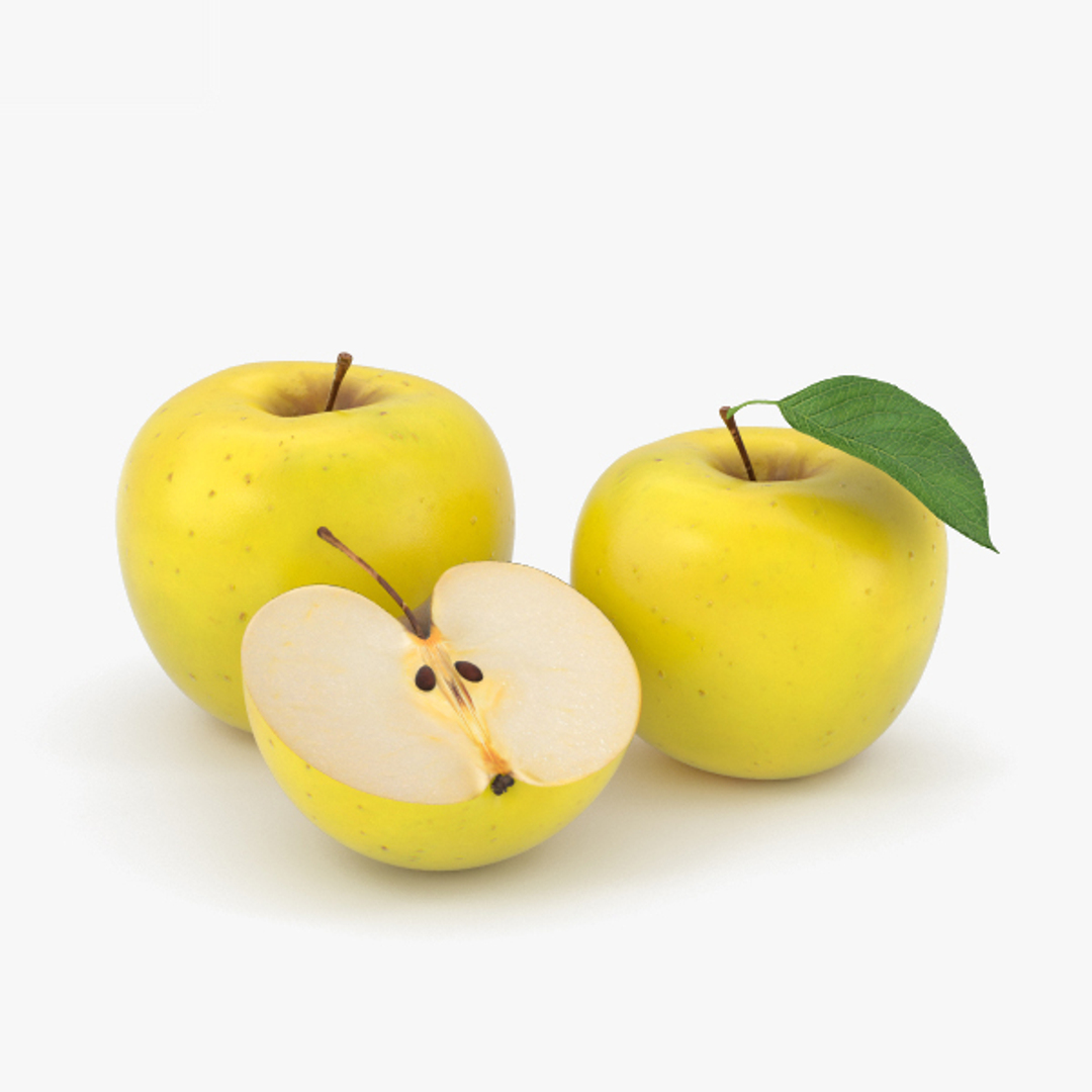 Желтое яблоко из пенопласта