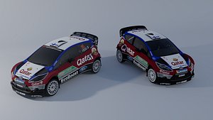Ford Fiesta RS WRS 3D model