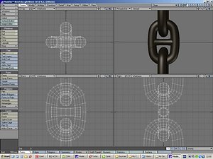3d model of heavy duty chain