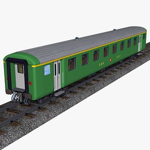 sbb 1st class passenger wagon - einheitswagen 2 3D
