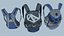 Tasche 3x Schwertkämpfer Rucksack