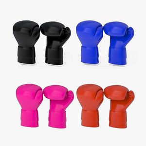 3D Boxing Glove Bundle model