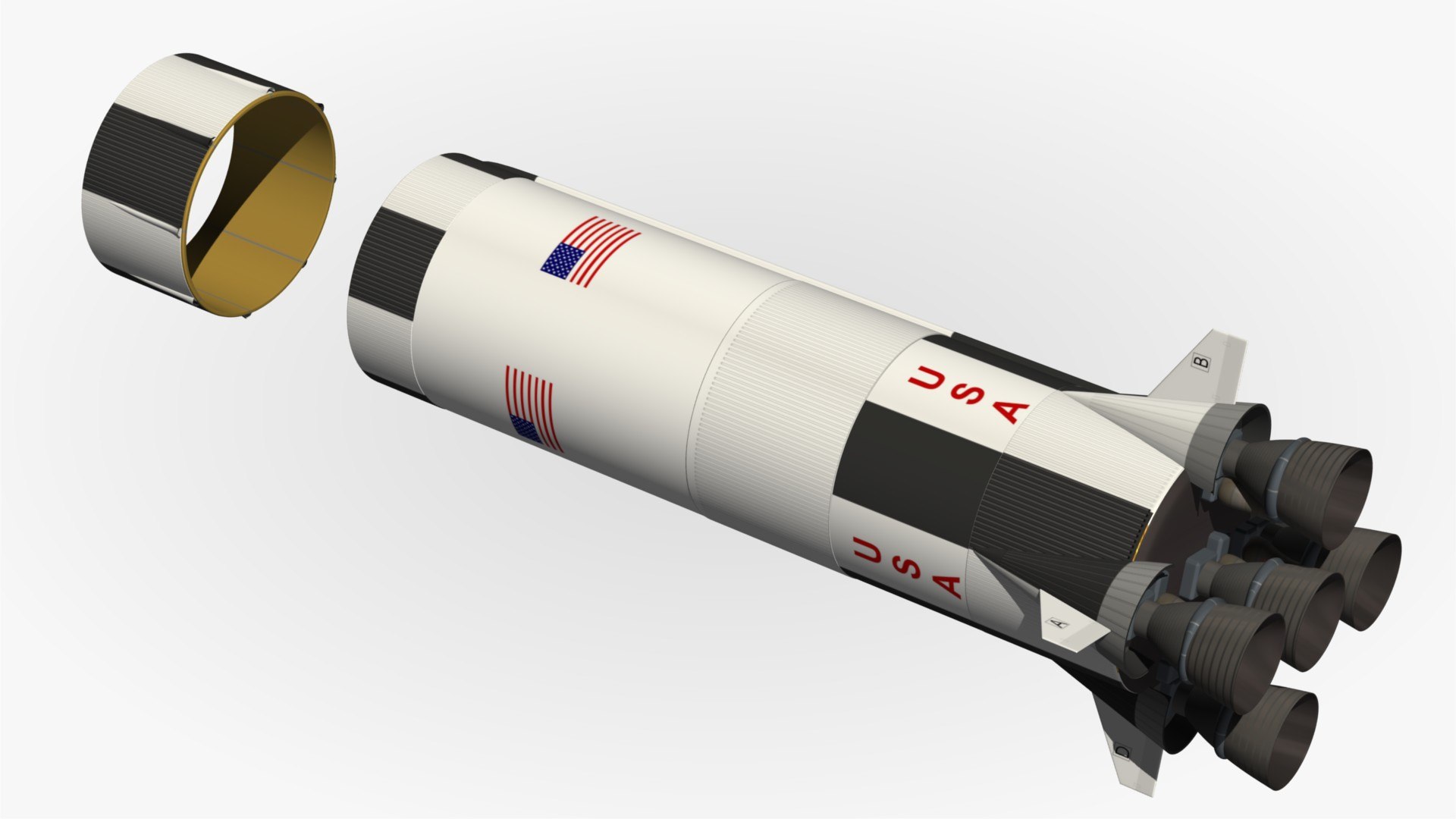 3d Apollo Xi Model