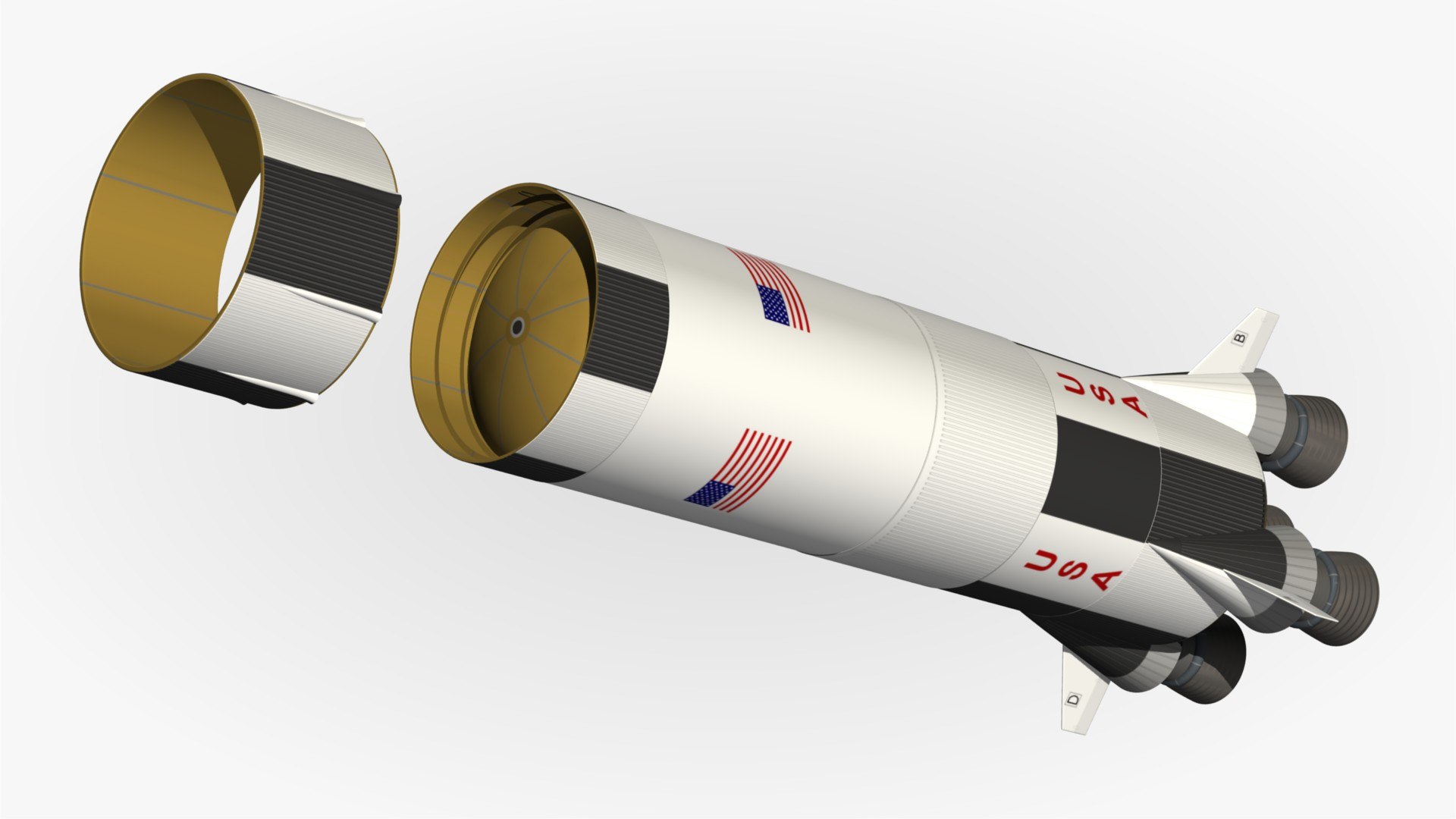 3d Apollo Xi Model