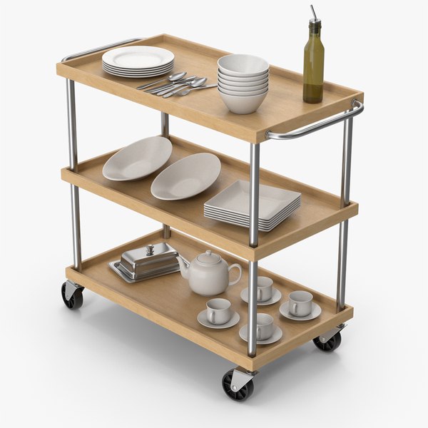 3D Service Trolley Set