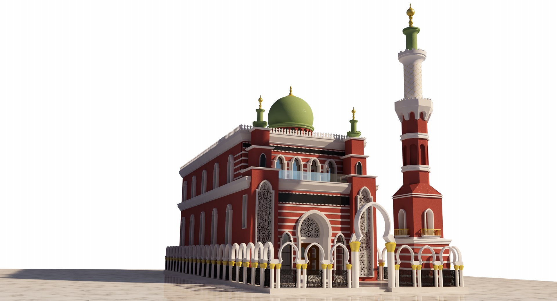 Mosque 3D model - TurboSquid 1558260