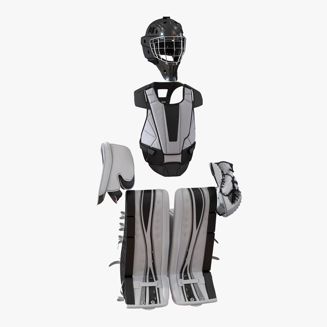 Hockey Goalie Protection Kit Generic 2 3D Model 3D model preview