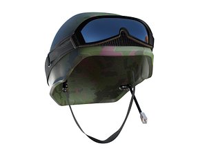 Camouflage Army Helmet & Visors