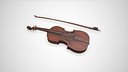 Old Violin low-poly PBR