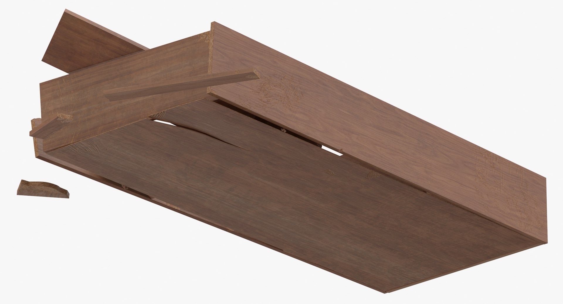 Damaged Bookcase Model - TurboSquid 1870825