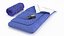 Camping Dome Tent Sleeping Bag Setup with Lantern