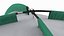 Camping Dome Tent Sleeping Bag Setup with Lantern