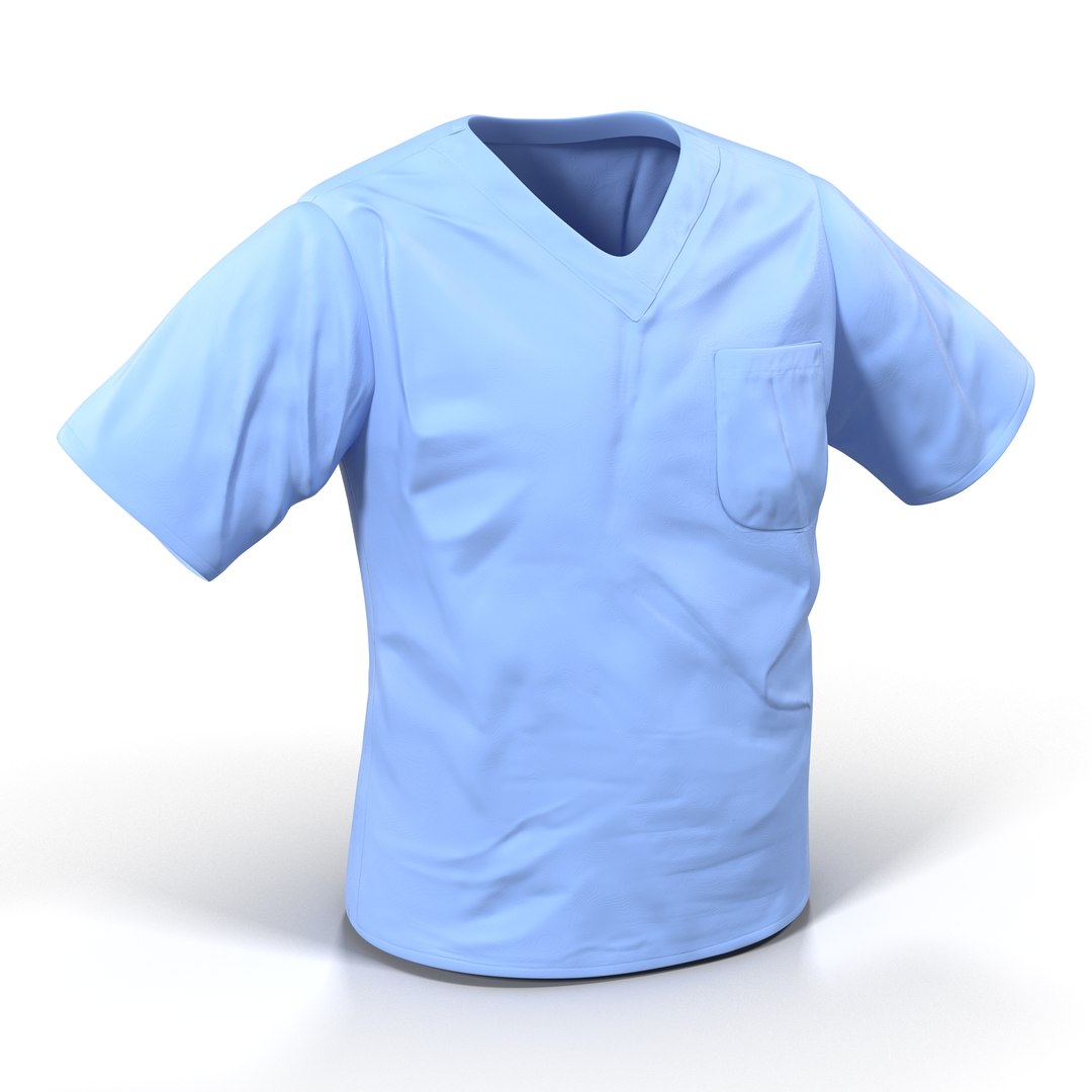 Surgeon T-shirt 16 3D model preview