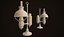 antique oil lamp ready 3D