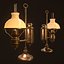 antique oil lamp ready 3D