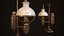 antique oil lamp ready 3D