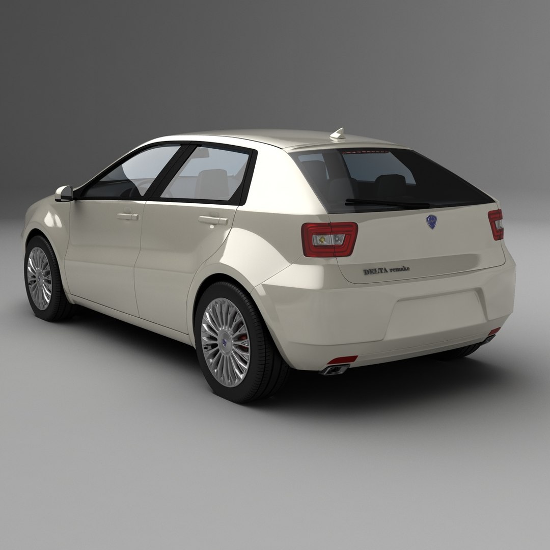 3d lancia delta 2016 model