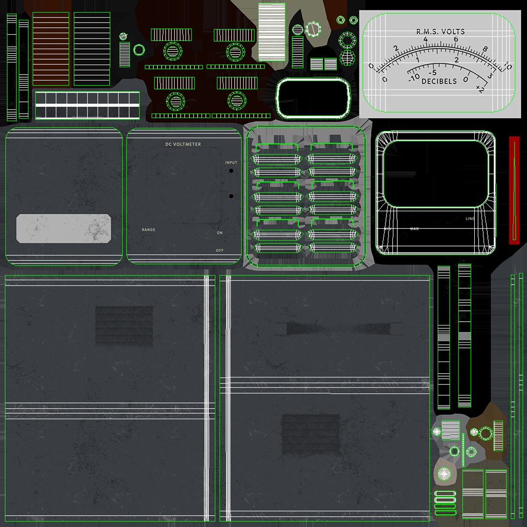 Voltmeter 2 3D - TurboSquid 1206016